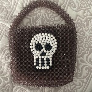 Beaded Skull Handbag